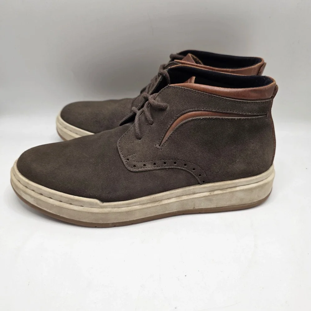 Stacy Adams Chukka Boots Mens Brown Suede Leather Hybrid Sneaker 7M Casual
